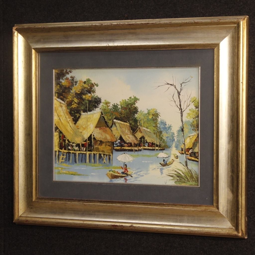 French Oriental Landscape Painting Oil On Canvas photo buy