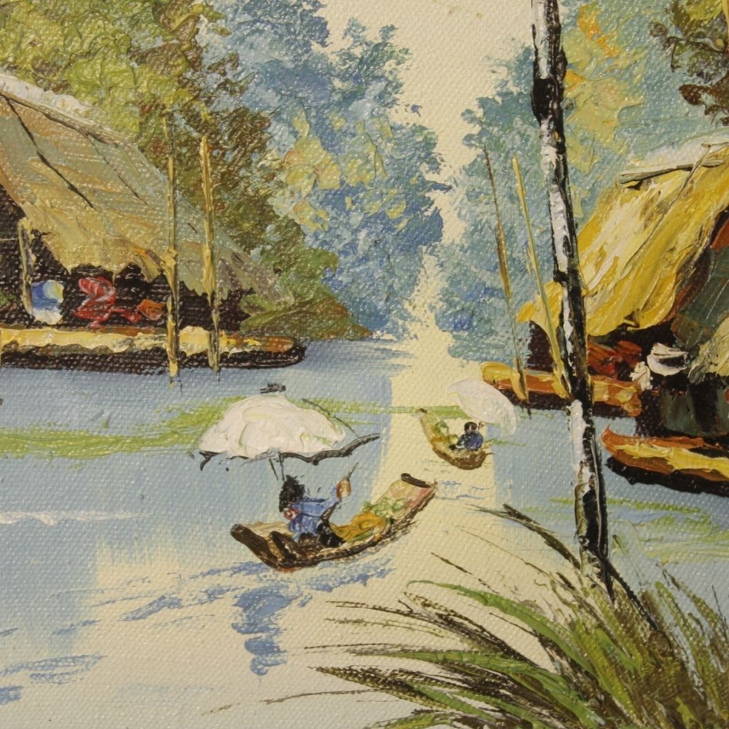 photo furniture French Oriental Landscape Painting Oil On Canvas