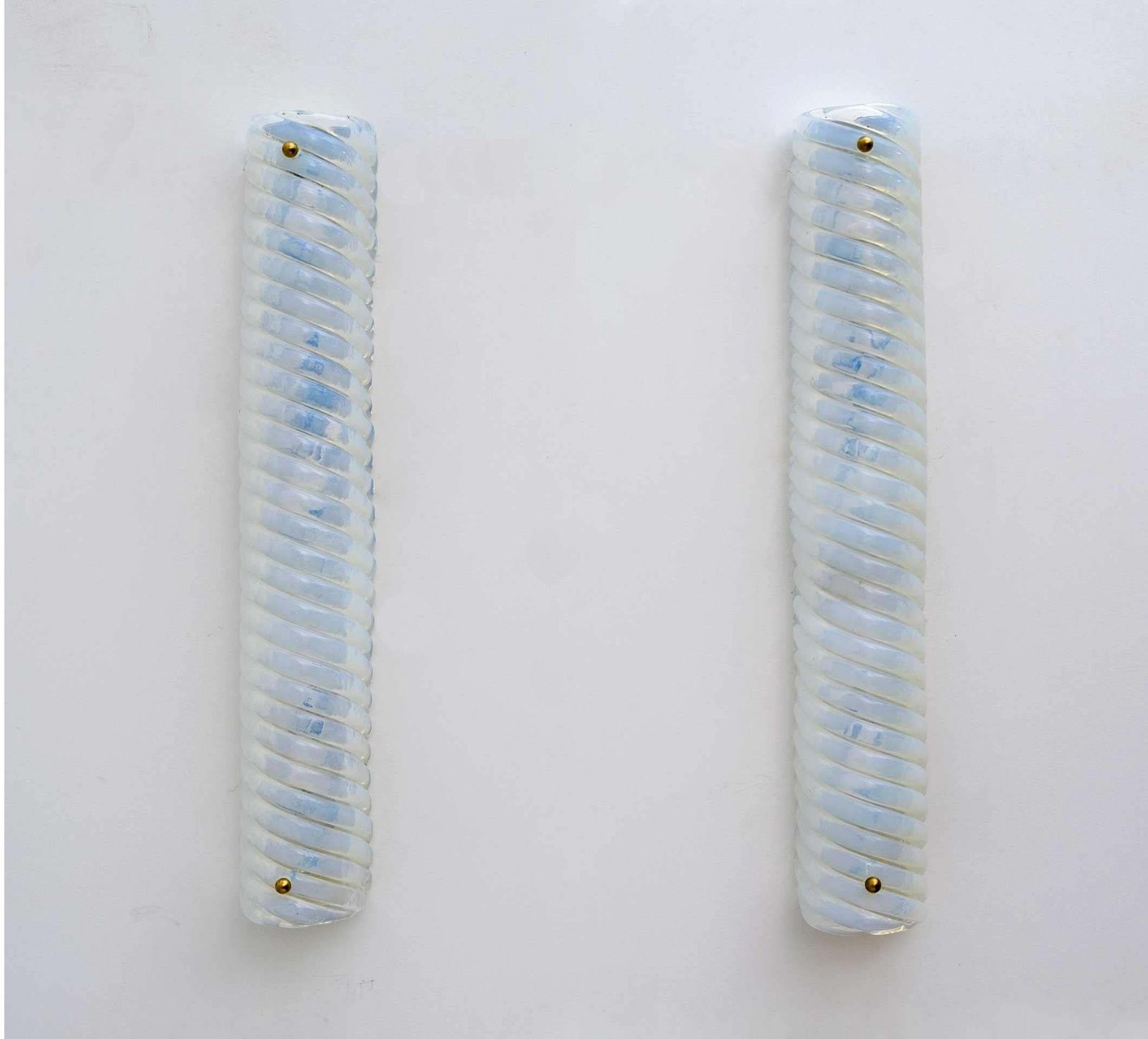 Eight Of Modern Italian Murano Glass Iridescent Milk Wall Sconces, 80s photo furniture
