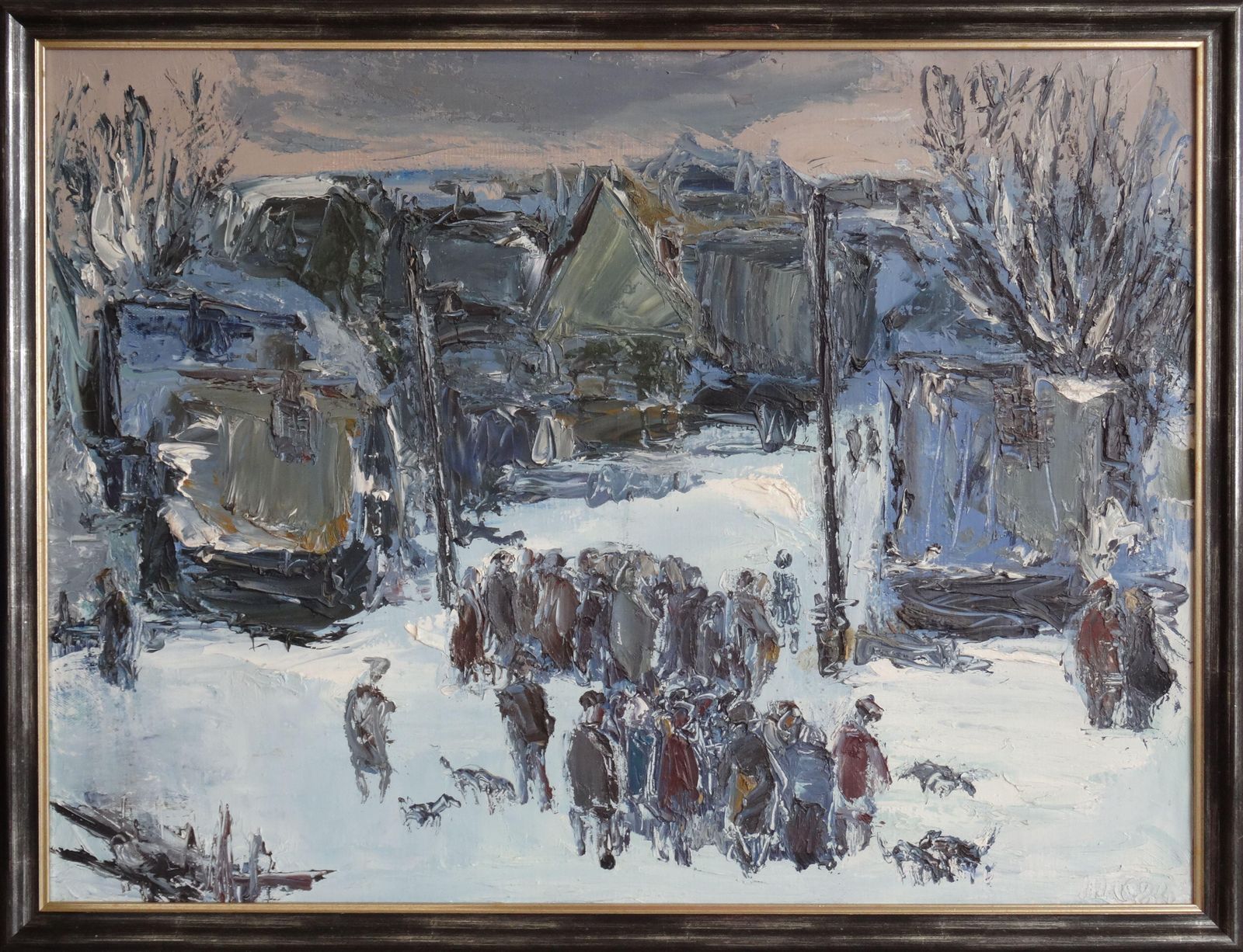 Anatoly Slepyshev Winter Landscape. 1984, Canvas, Oil photo furniture