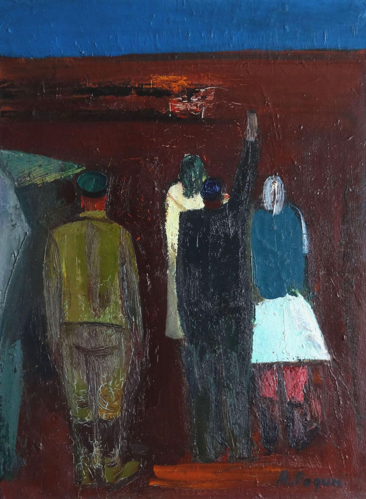 Aleksandr Rodin First Furrow. 1980. Oil On Canvas photo buy