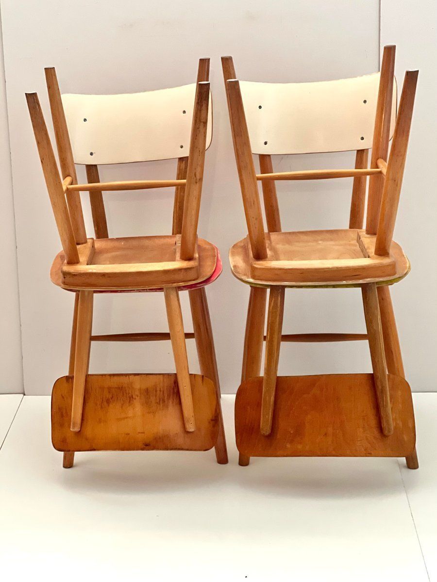 photo vinterior Eetkamerstoelen Van Ton, Ca. Jaren 1960, Set Van 4