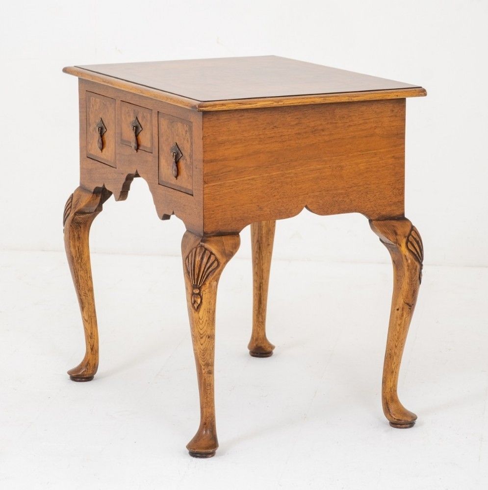 Walnut Queen Anne Style Lowboy Chest photo buy
