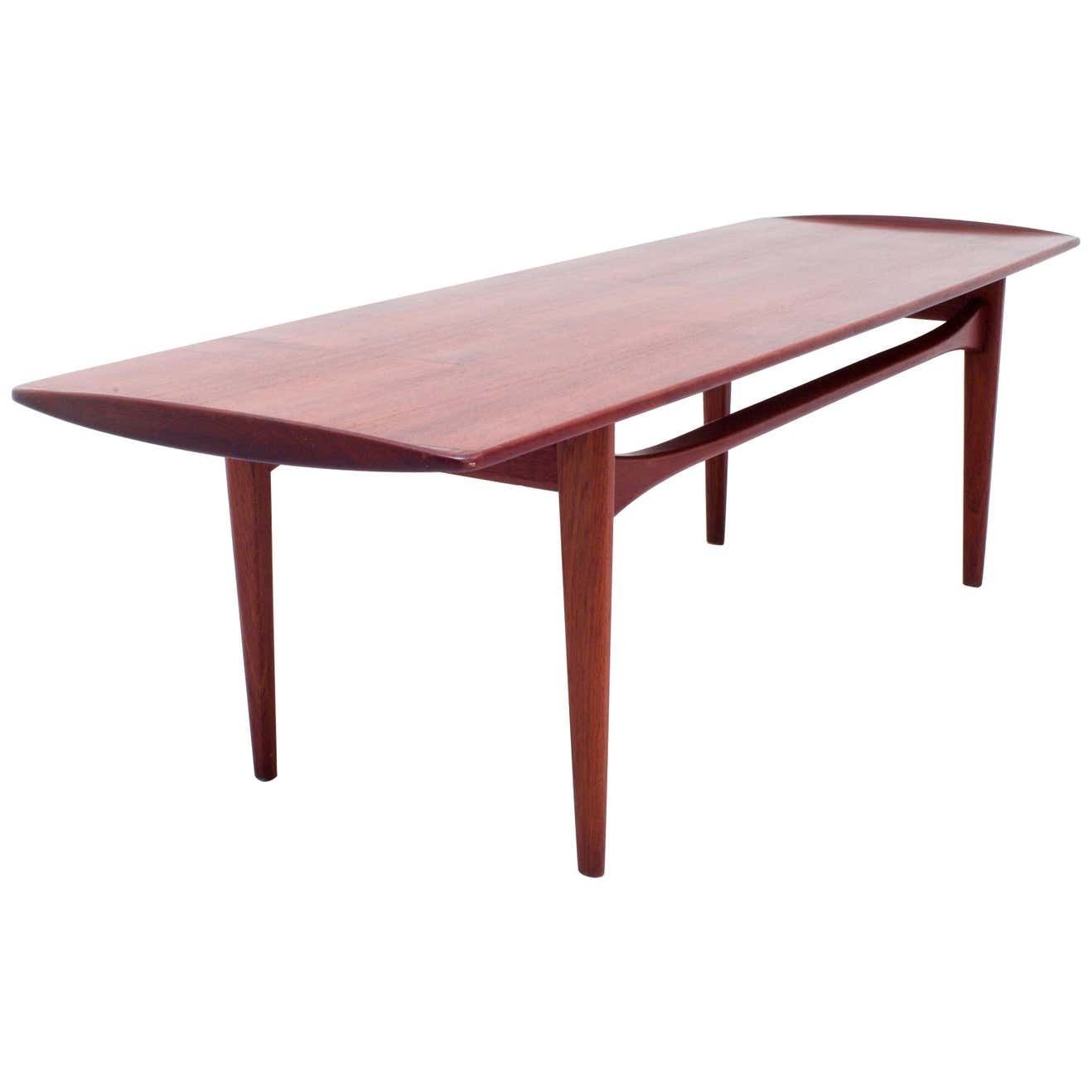 Tove & Edvard Kindt Larsen Teak Coffee Table For France & Daverkosen, Denmark
