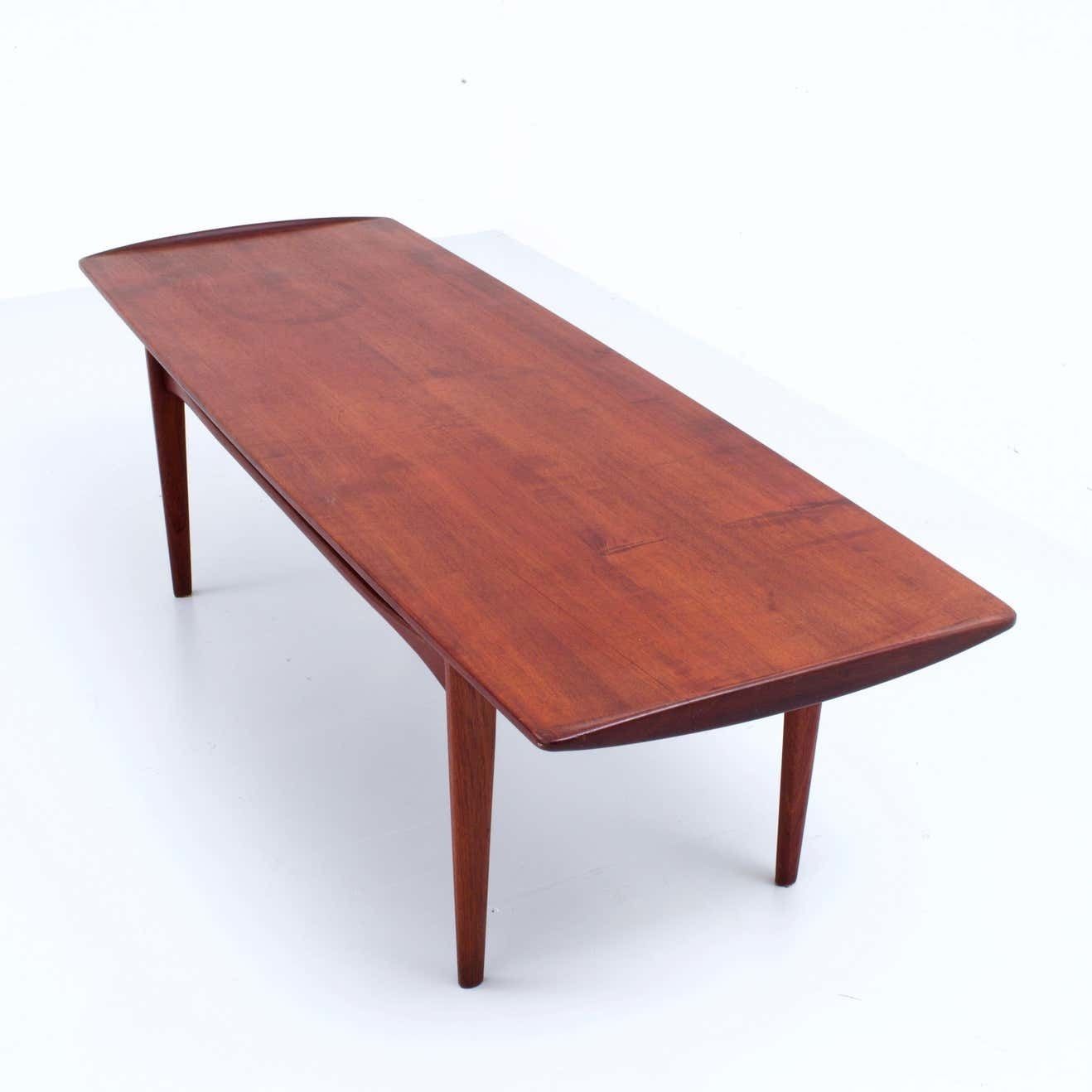 Tove & Edvard Kindt Larsen Teak Coffee Table For France & Daverkosen, Denmark photo vinterior