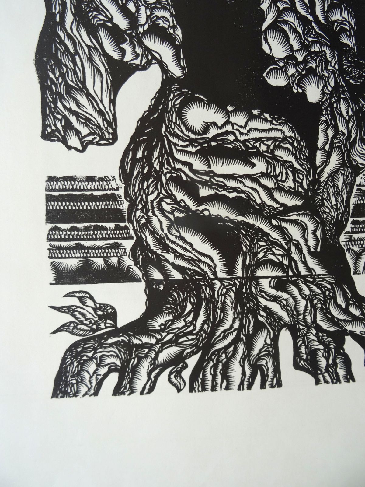 Dainis Rozkalns Grandfather Tree. 1982, Paper, Linocut. photo Art