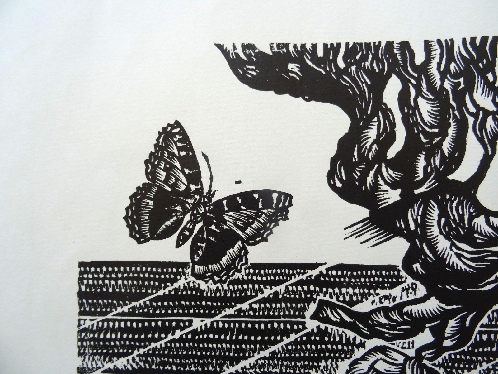 Dainis Rozkalns Tree Of Life. 1982, Paper, Linocut, Print photo furniture