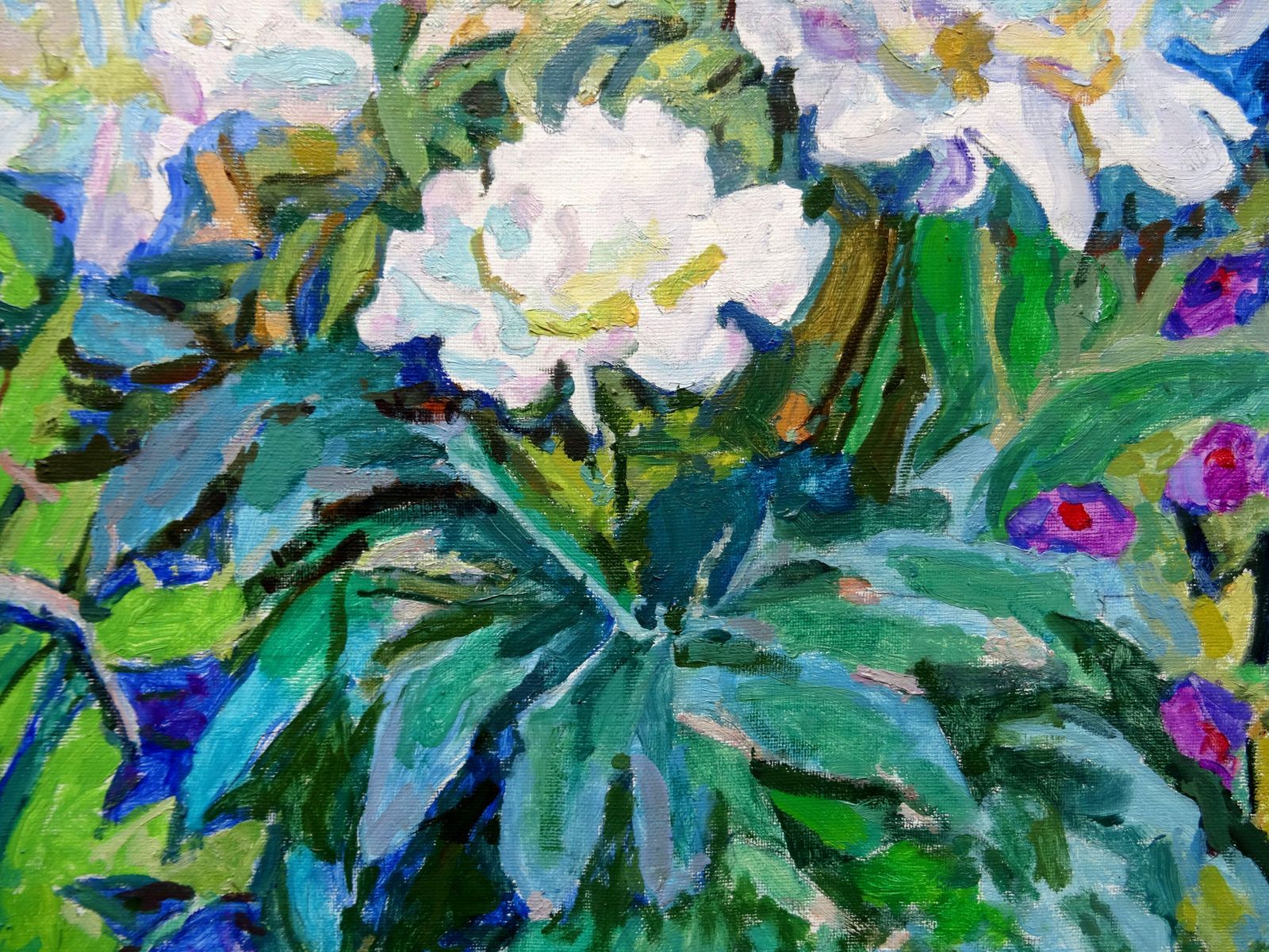 Valiahmetov Amir Hasnulovitch Poppies And Peonies. Oil On Canvas1985 photo for sale