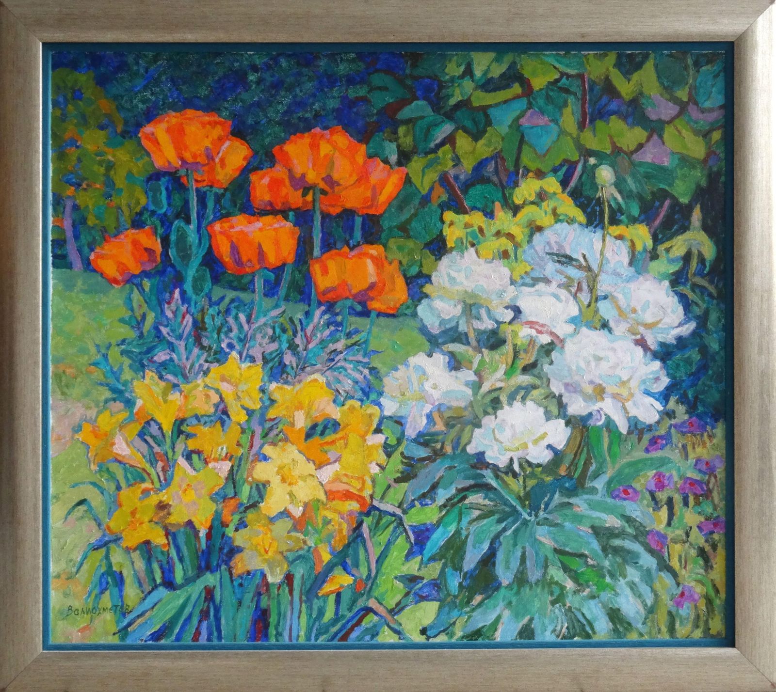 photo furniture Valiahmetov Amir Hasnulovitch Poppies And Peonies. Oil On Canvas1985