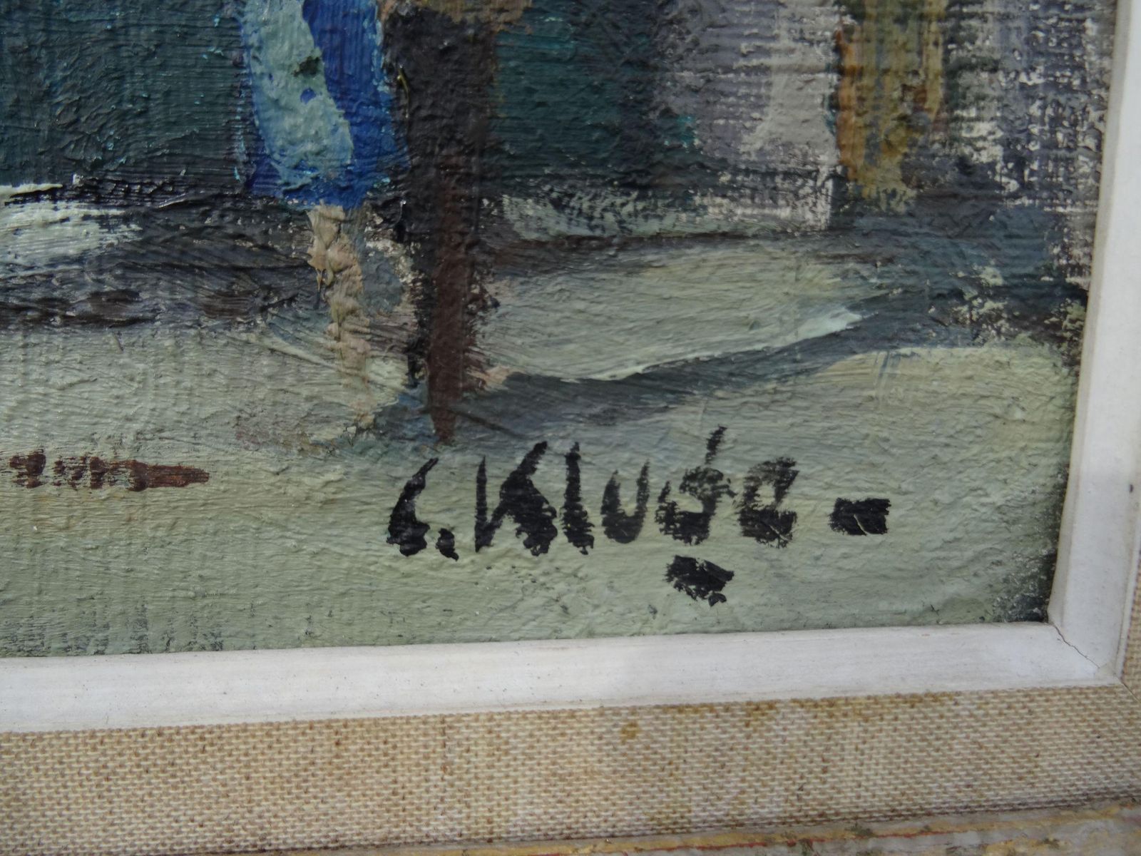 Constantine Kluge Place Beauvau. Paris. Oil On Canvas,1940 photo furniture