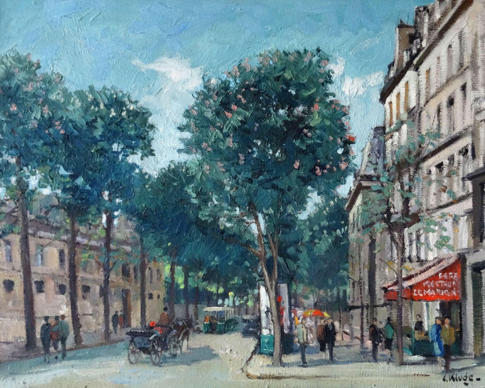 Constantine Kluge Place Beauvau. Paris. Oil On Canvas,1940 photo vinterior