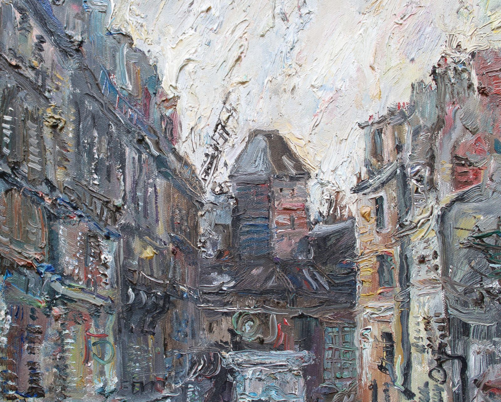 Zakrzewski Wlodzimierz Paris, Montmartre, Rue Lepic. 1965, Oil On Canvas photo Art