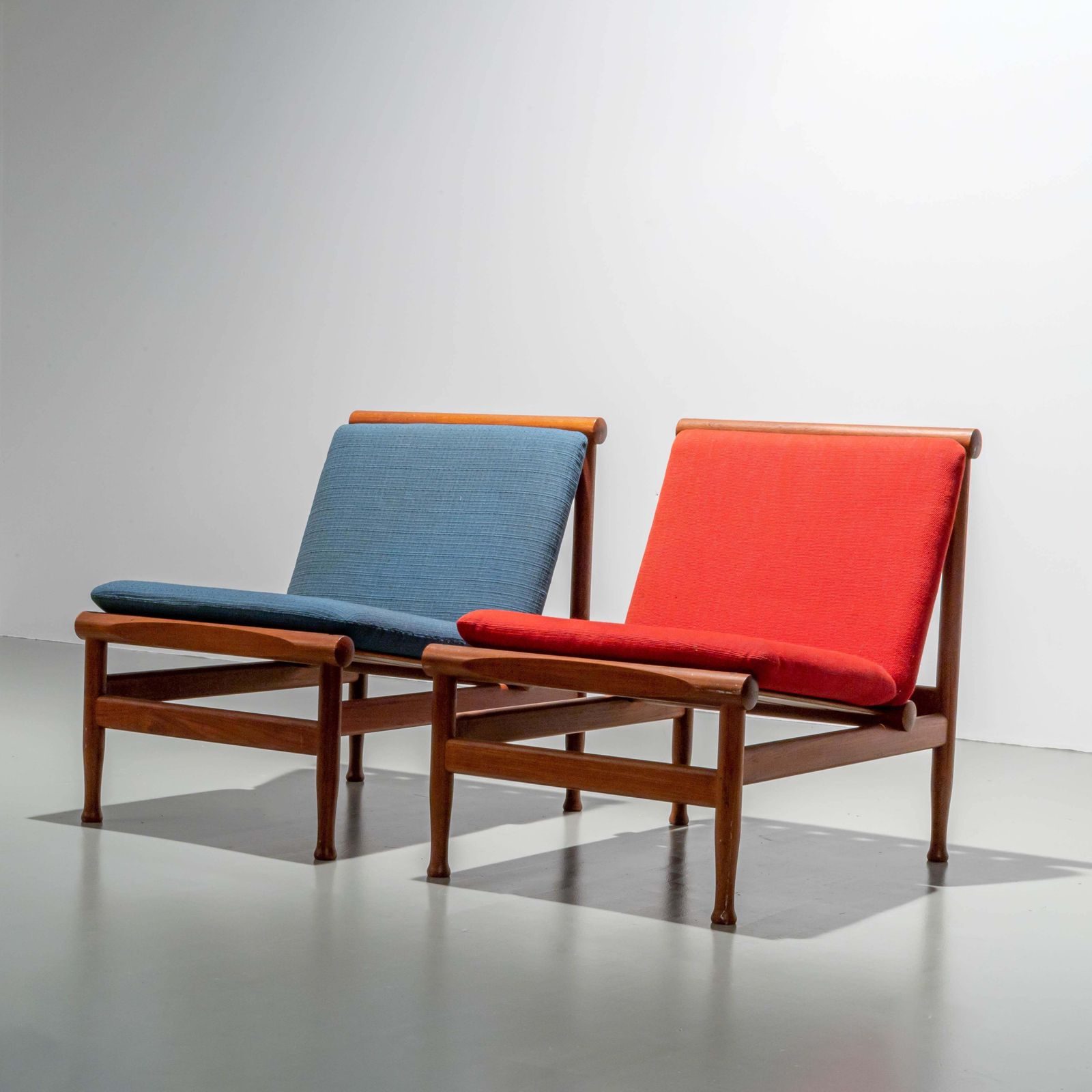 Set Of 2 Lounge Chairs By Kai Lyngfeld Larsen In Teak photo Furniture
