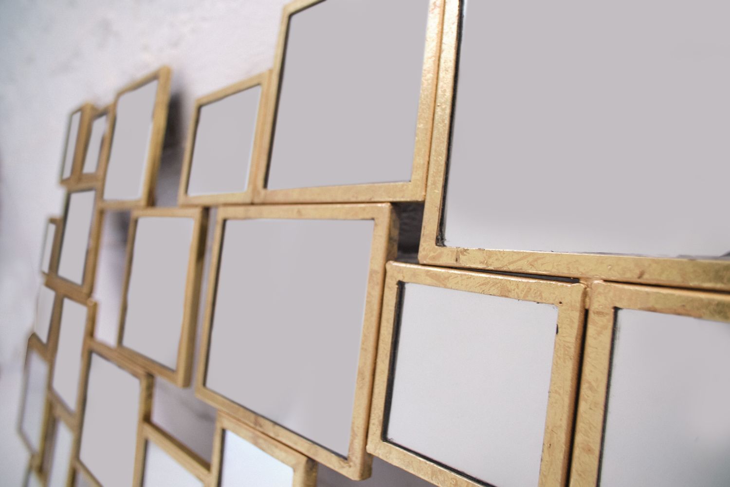 Metal Gold Leaf Mirror. In The Manner Of Marc Du Plantier photo 1850.0