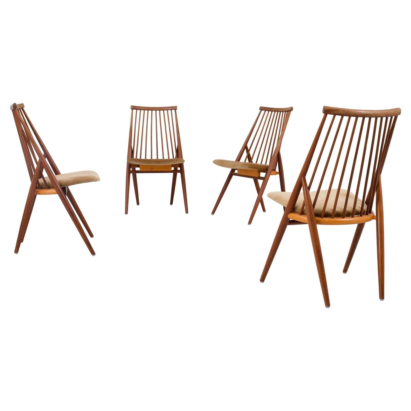 Set Van 4 Flamingo Stoelen Van Thea Leonard Voor Nassjo Stolefrabrik photo vinterior