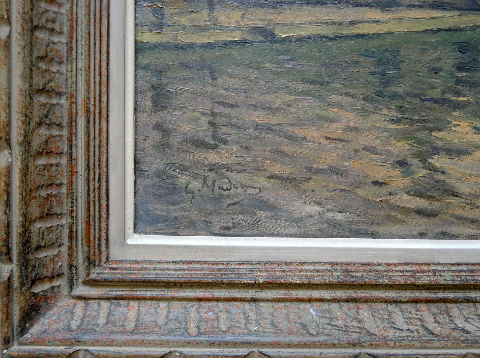 Gustave Madelain Alexander III Bridge And The Banks Of The Seine Oil On Canvas, photo for sale