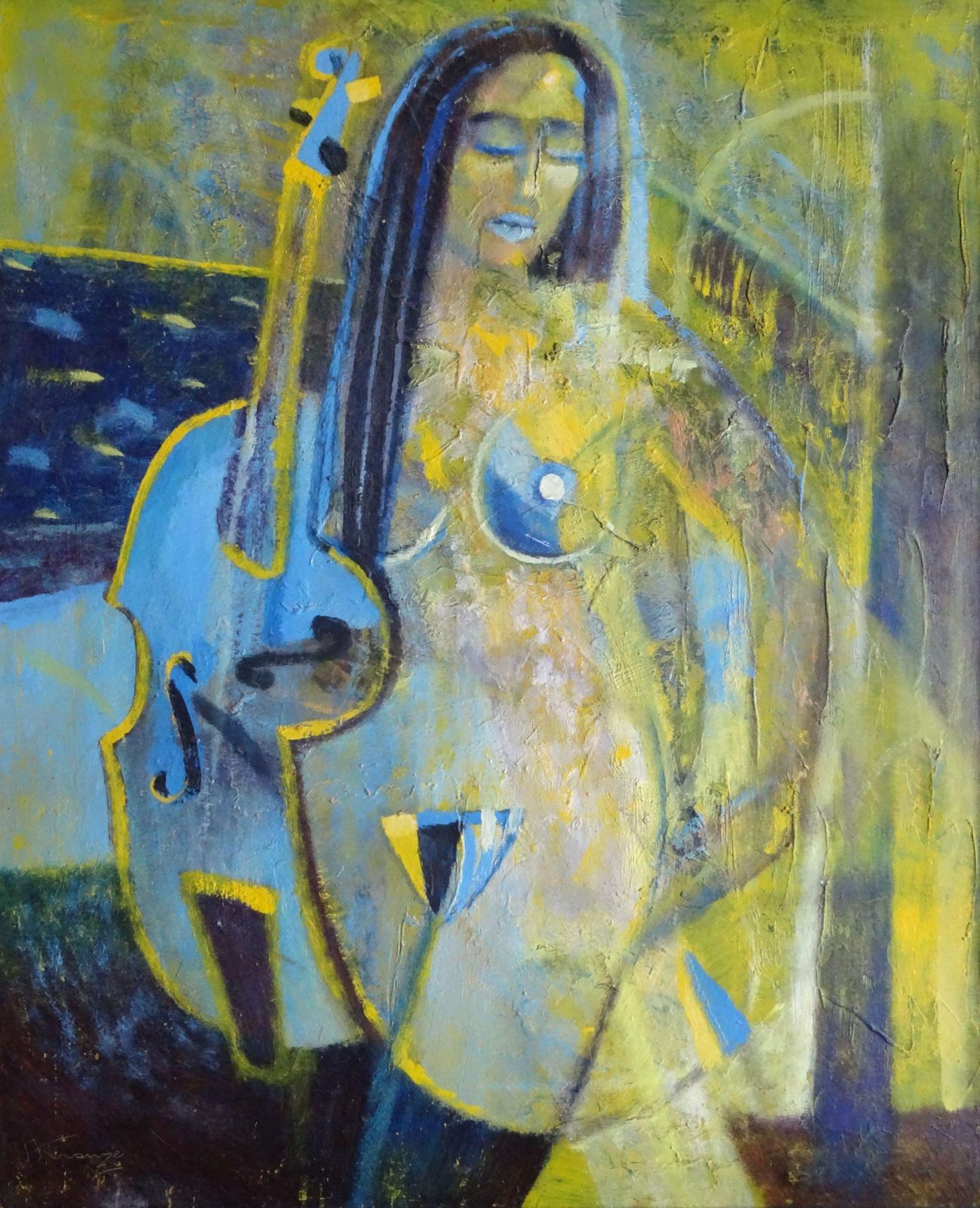 Uldis Krauze Musical Mood. 1998. Oil On Cardboard