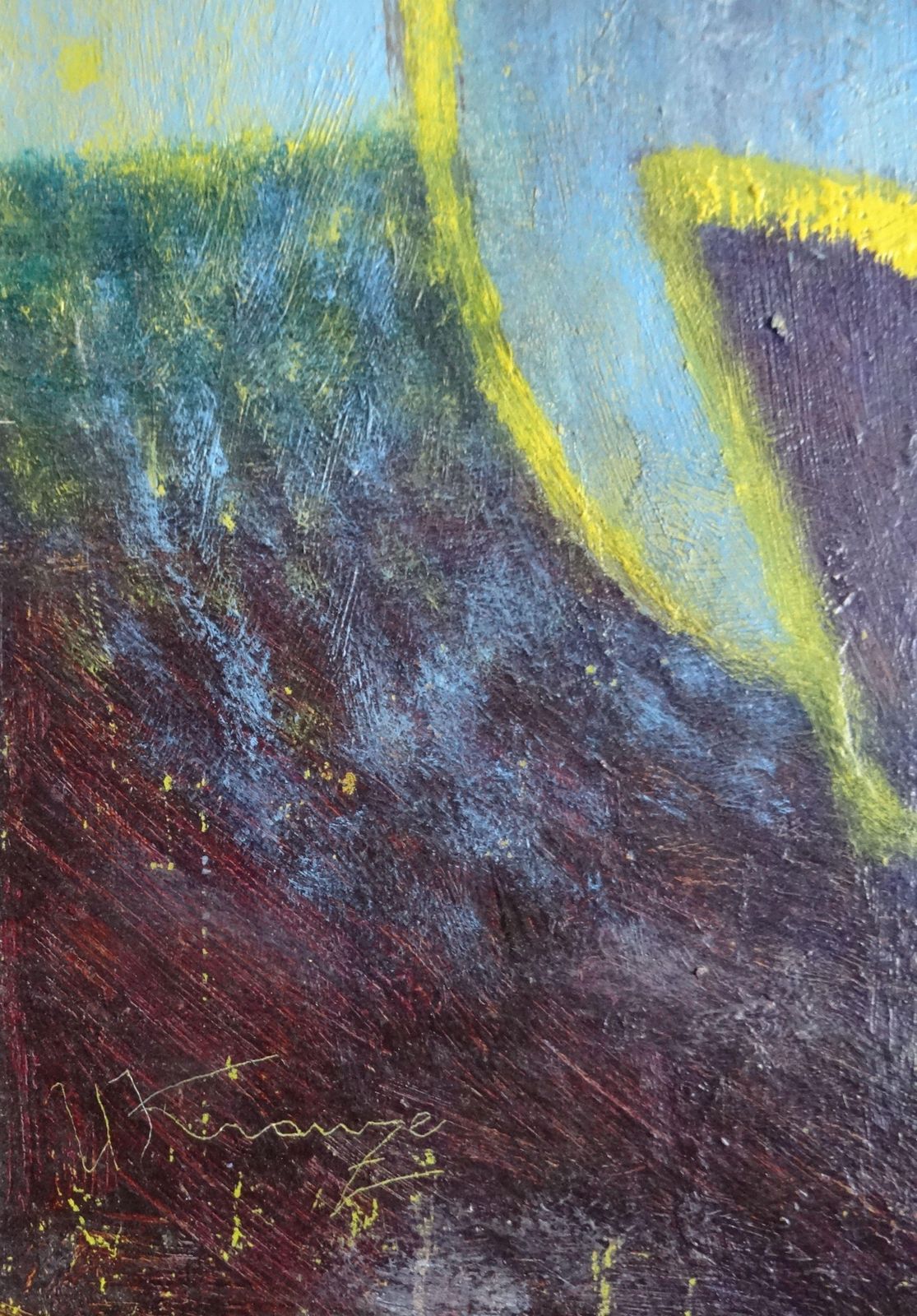 Uldis Krauze Musical Mood. 1998. Oil On Cardboard photo furniture