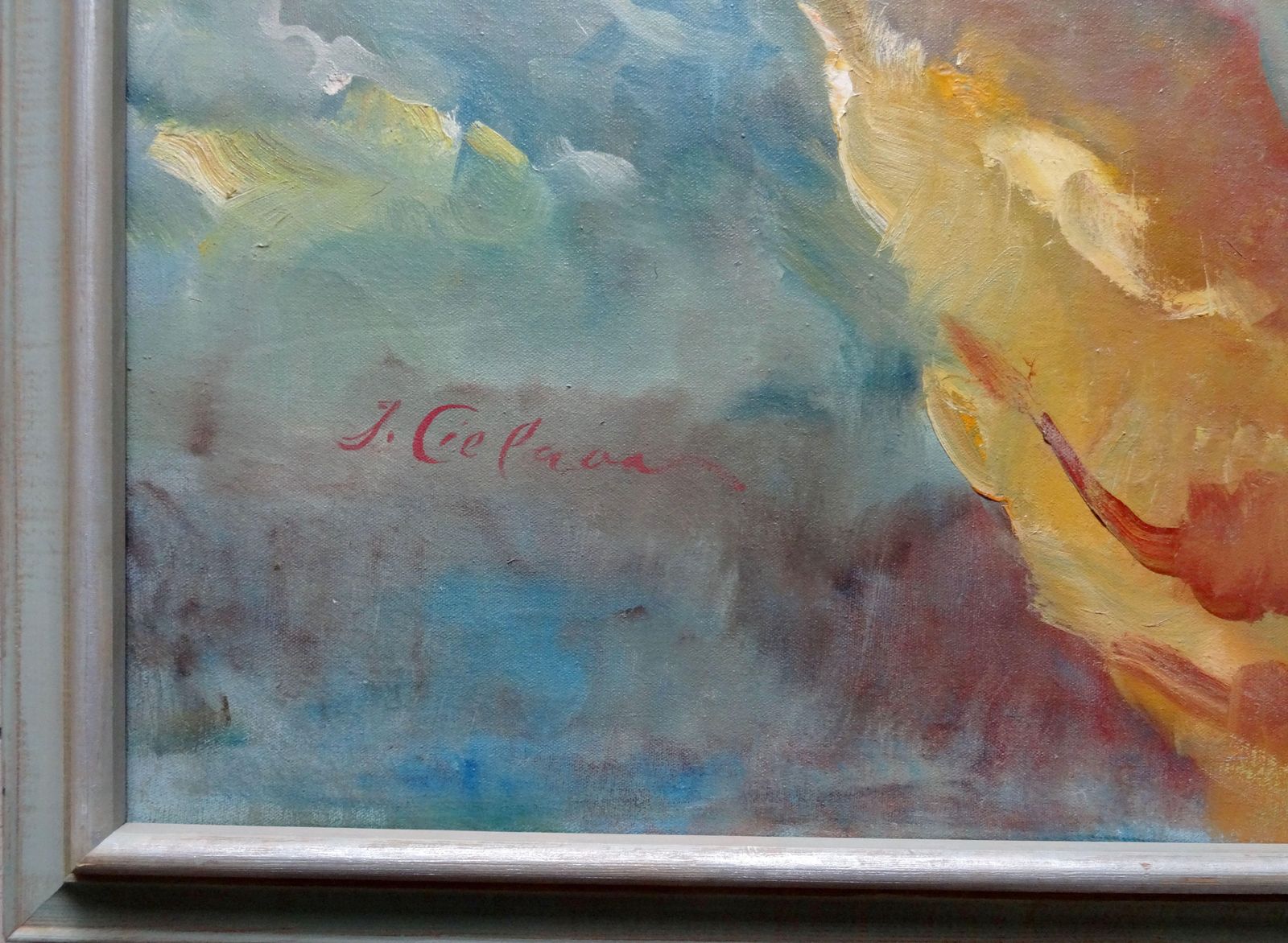 Janis Cielavs Act. 1978. Canvas, Oil photo for sale