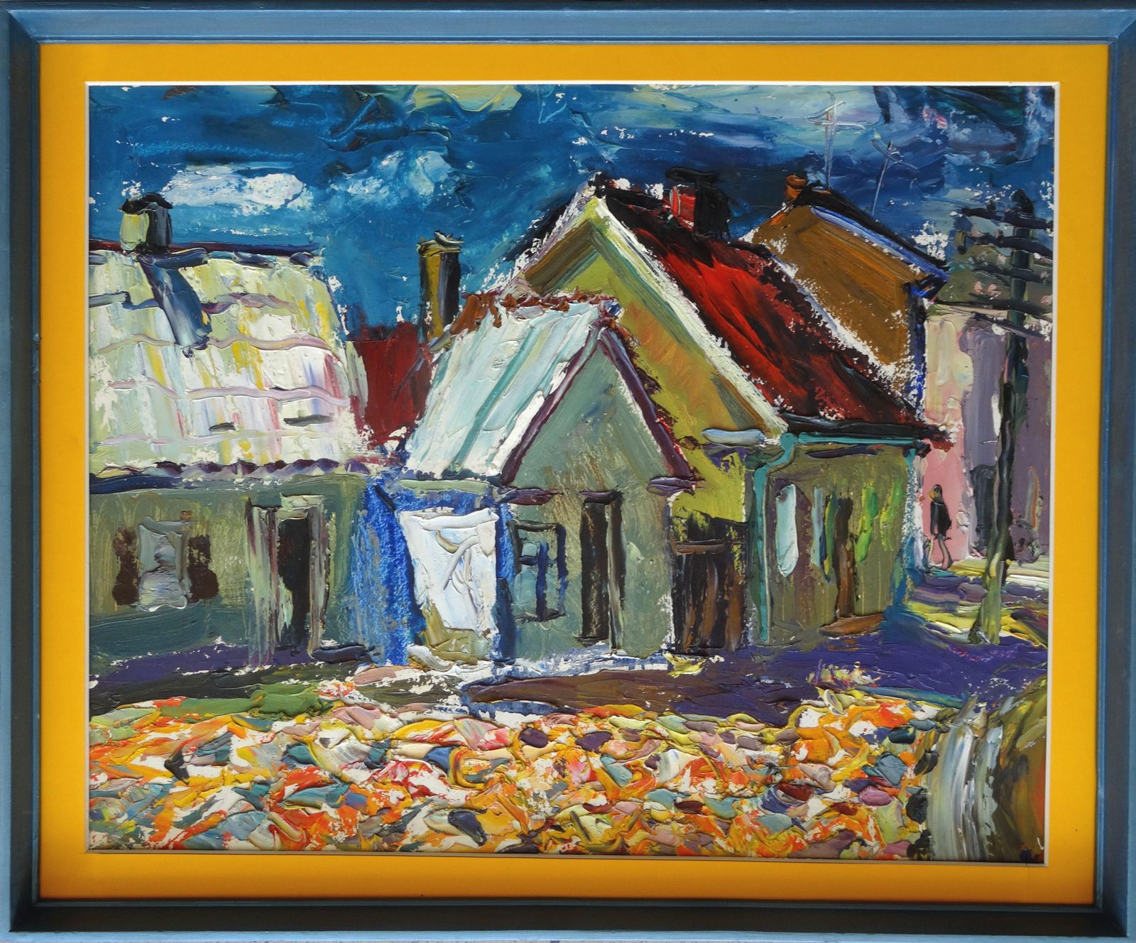 Dzidra Bauma Old Town. 1980, Oil On Cardboard, photo furniture
