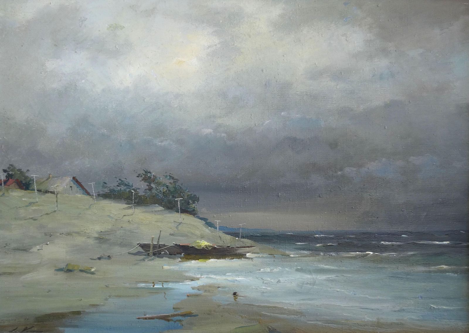 Stanislav Kreics Sea.Canvas, Oil 1980
