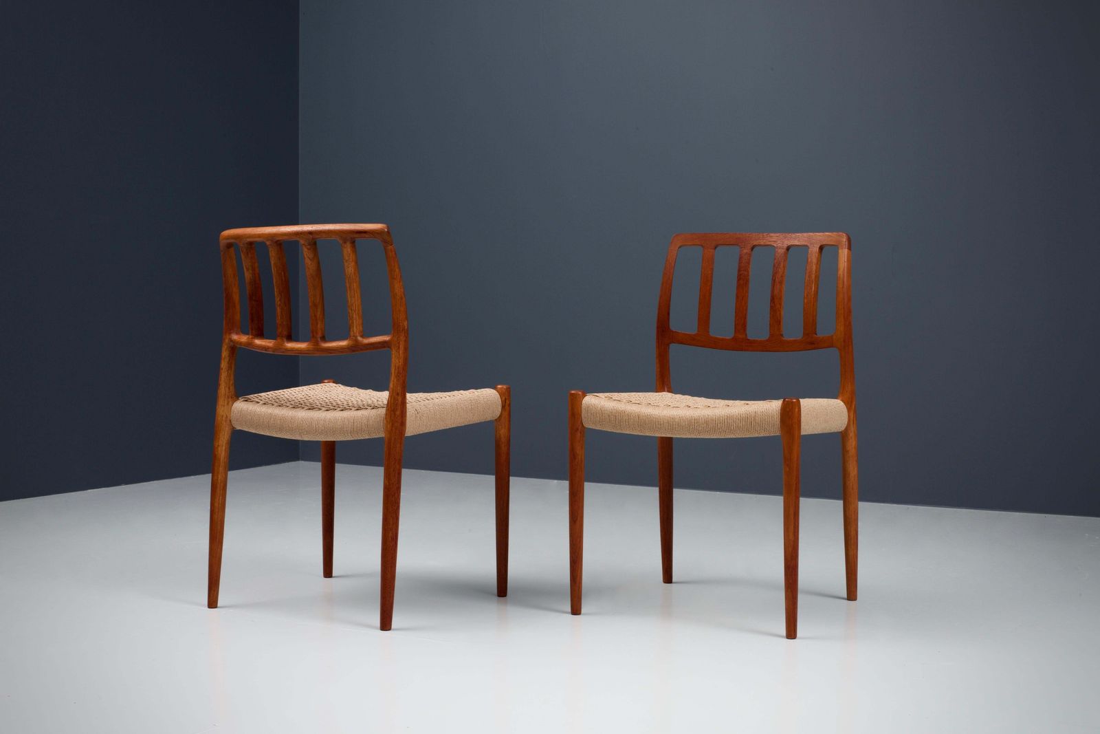 Set Of 4 Newly Upholstered Dining Chairs By Niels Otto Møller, Denmark, 1960's photo Furniture