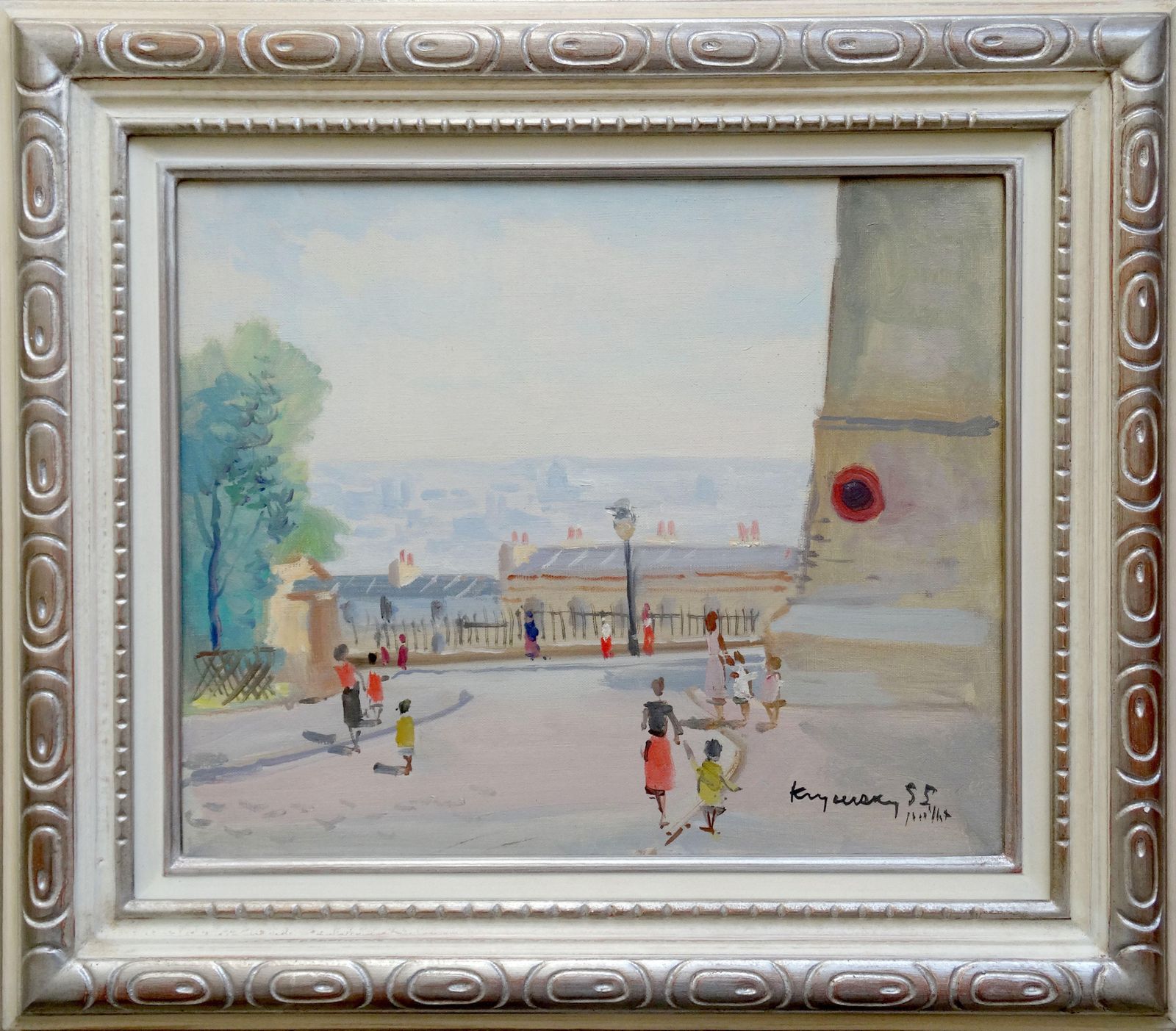 Mykola Krychevsky View Of Paris From Montmartre.Oil On Canvas, 1955 photo furniture