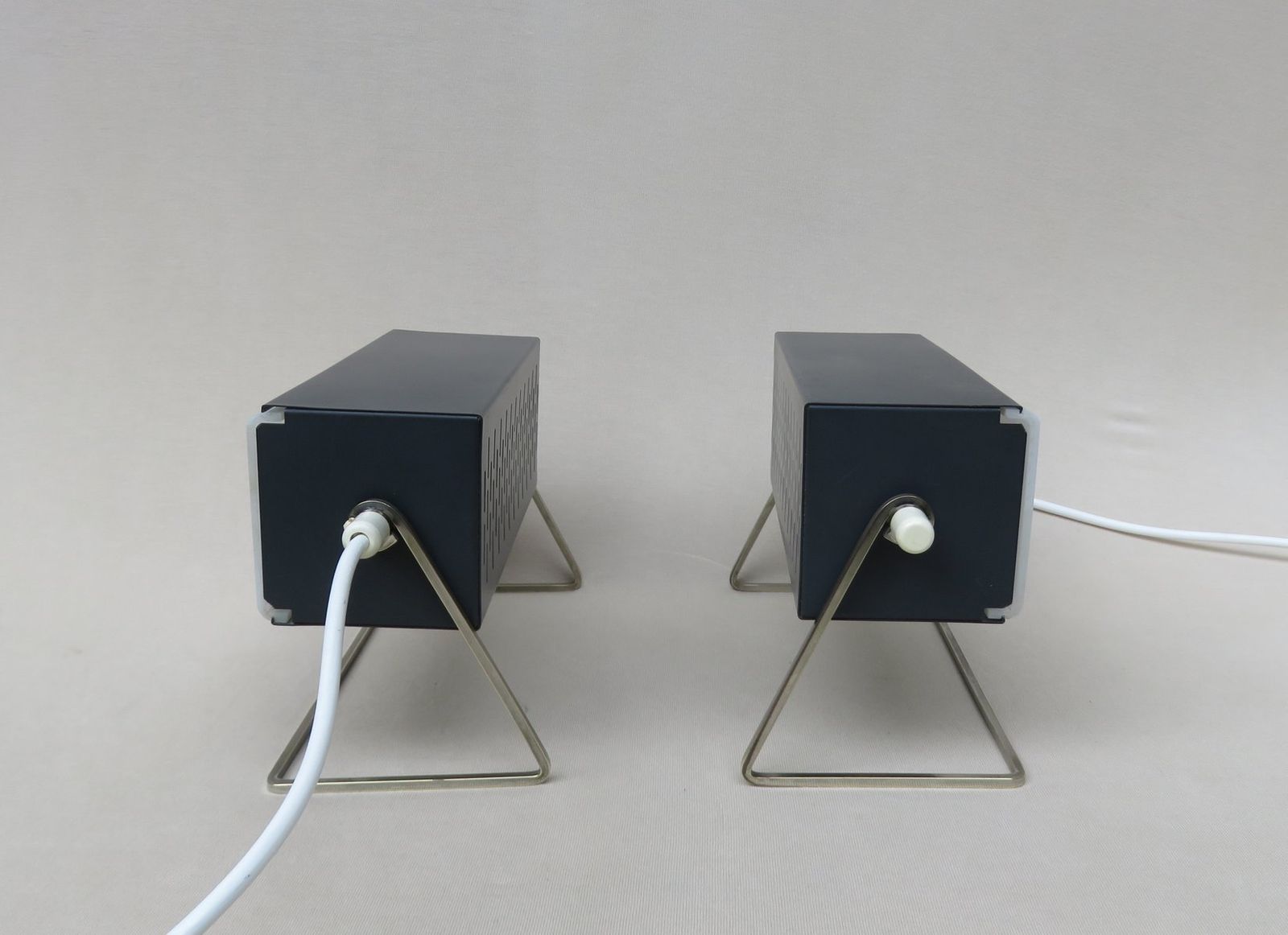 Cubist Acrylic Glass Table Lamps, Set Of 2 photo buy