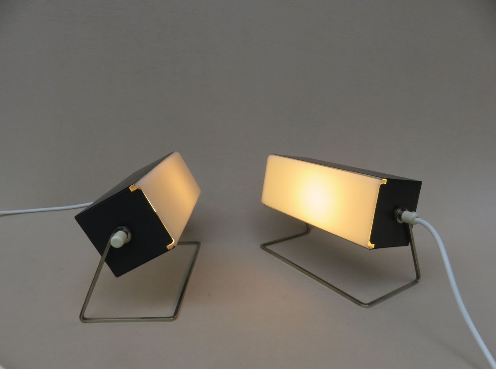 photo buy Cubist Acrylic Glass Table Lamps, Set Of 2
