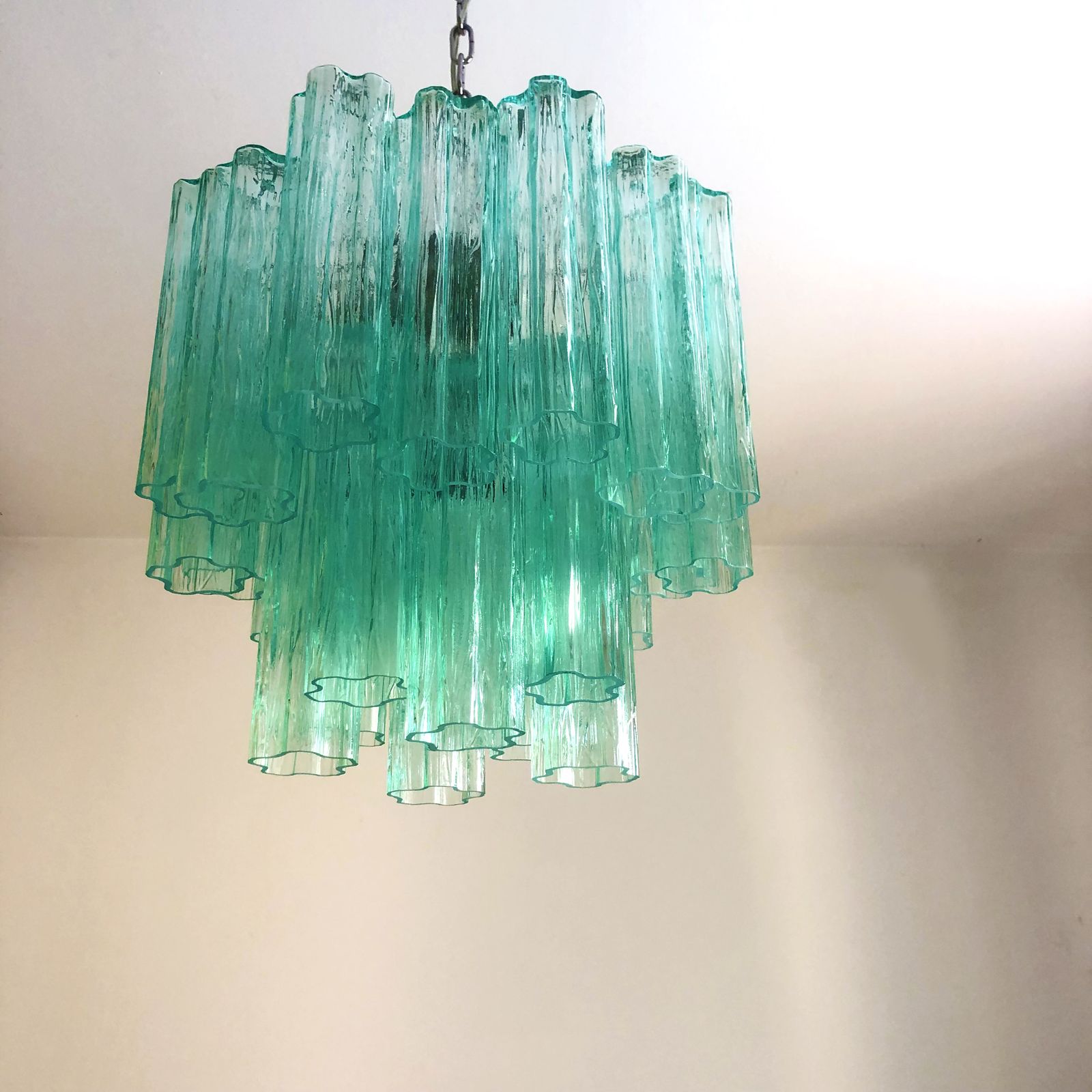 Impressive Murano Glass Sputnik Chandelier Like Mazzega Zuccheri Venini Barovier Style photo for sale