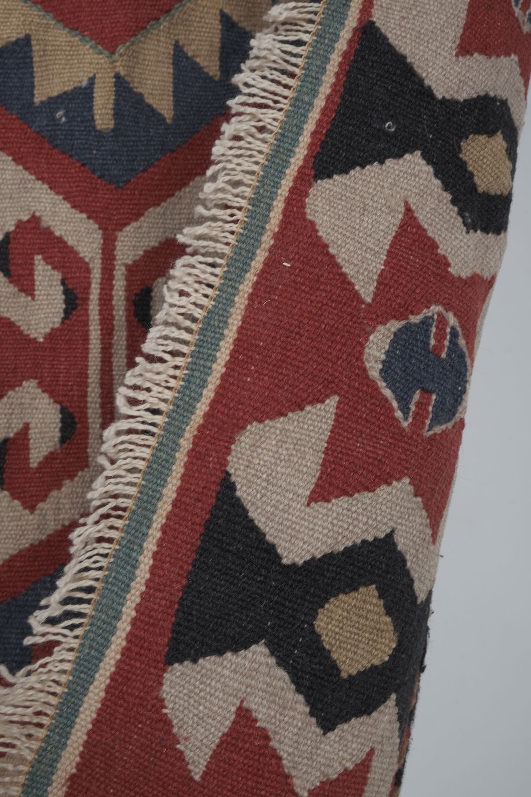 Vintage Geometrical Turkish Kilim Rug 3'10'' X 5'7'' photo Textiles