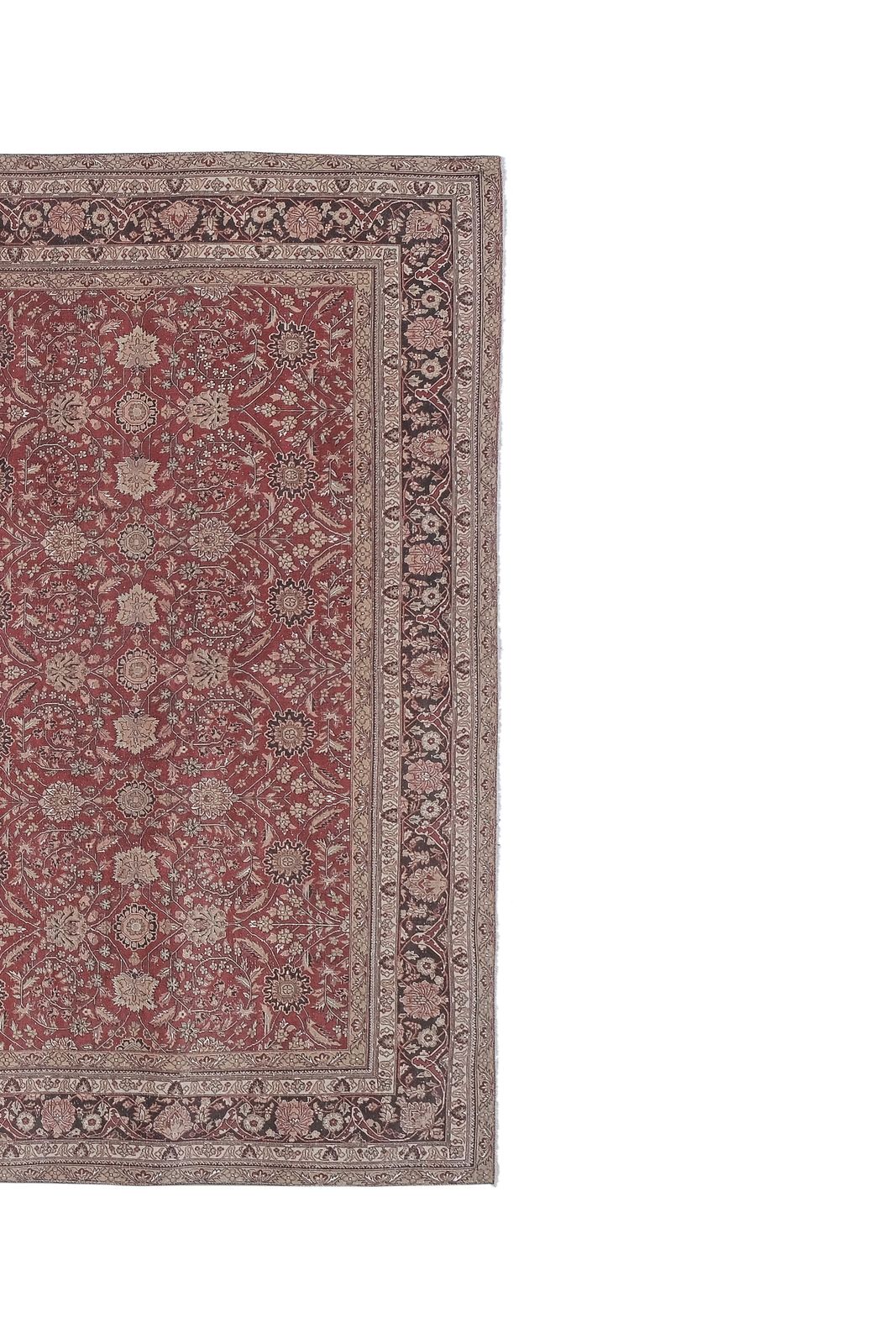 Hand Knotted Contemporary Large Turkish Oushak Rug With Mid Century Design photo vintage