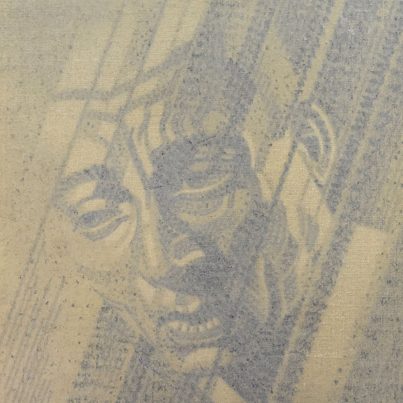 Charcoal And Sanguine Man On Textile French School Martinez photo furniture