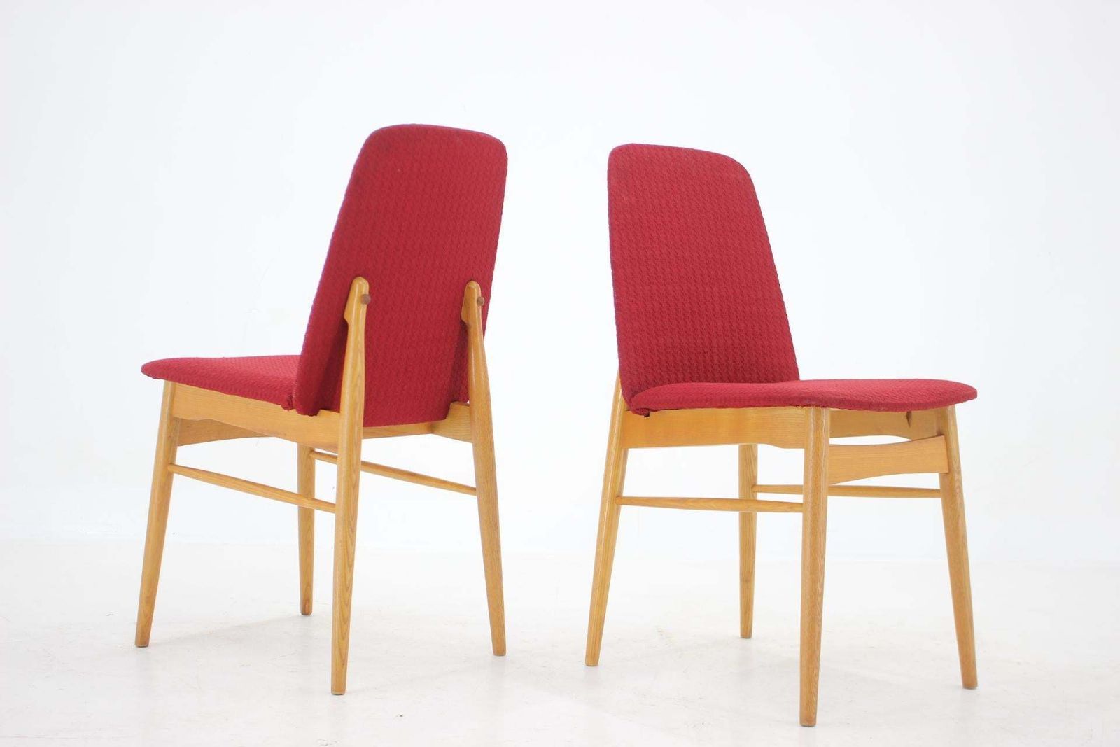 1960s Set Of 6 Ash Dining Chairs ,Czechoslovakia photo 1209.0