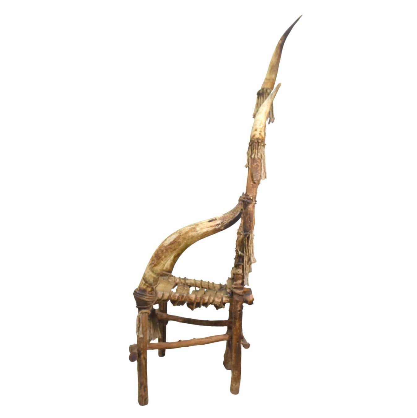 Throne Armchair "Gandalf" Sculpture By Michel Haillard photo for sale