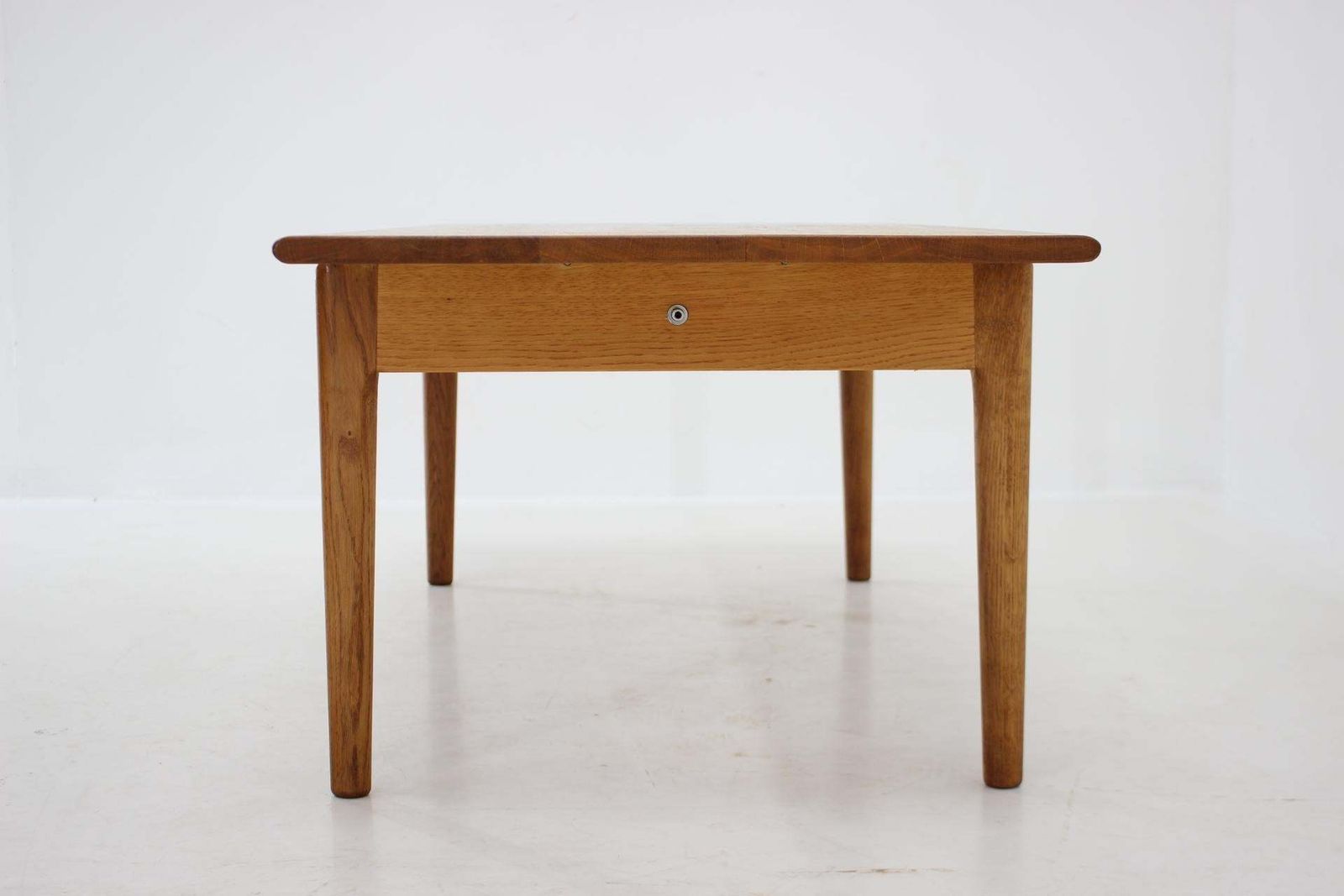 1960s Hans J Wegner Solid Oak Coffee Table 'At 15' For Andreas Tuck, Denmark photo 2010.0