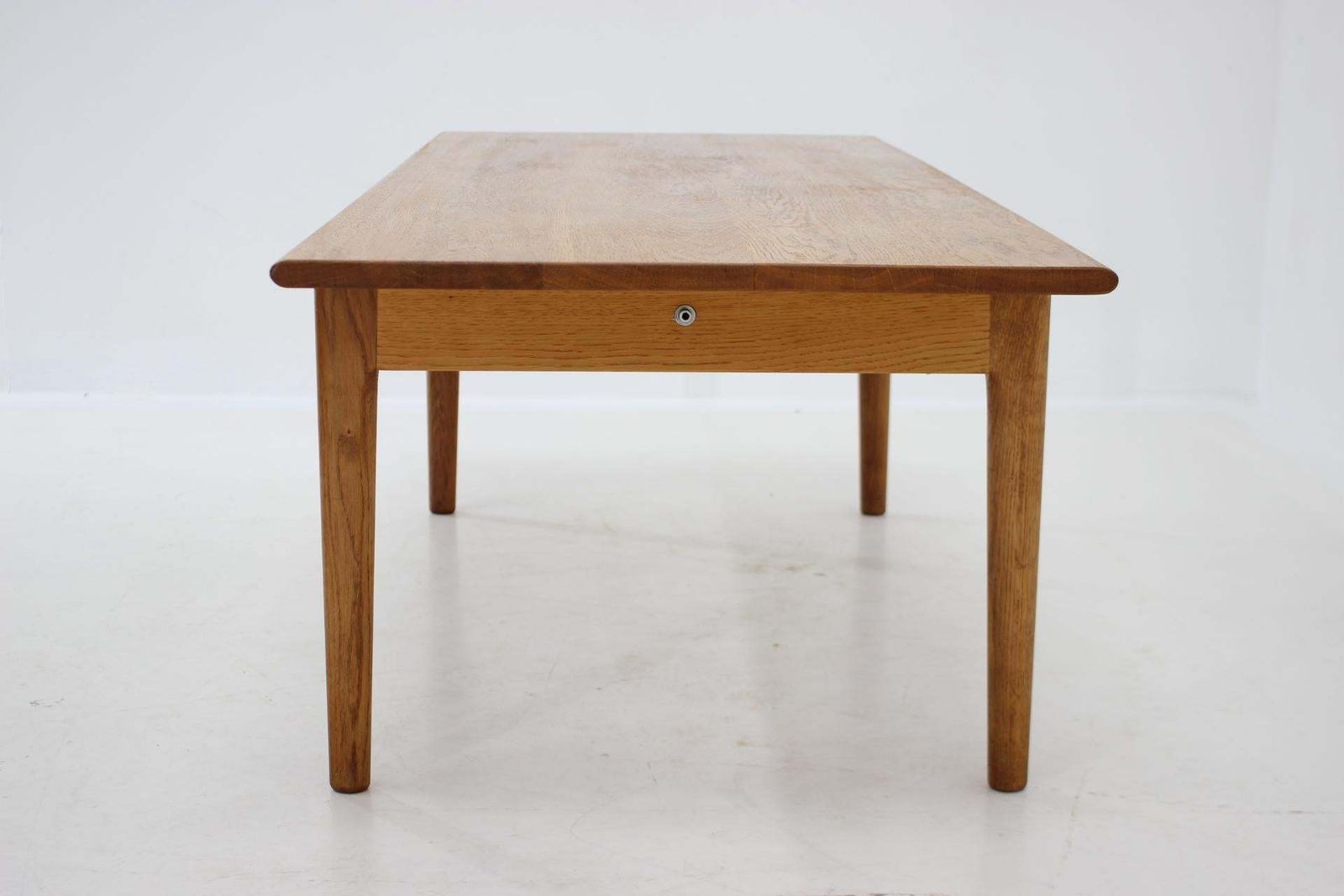 1960s Hans J Wegner Solid Oak Coffee Table 'At 15' For Andreas Tuck, Denmark photo vinterior