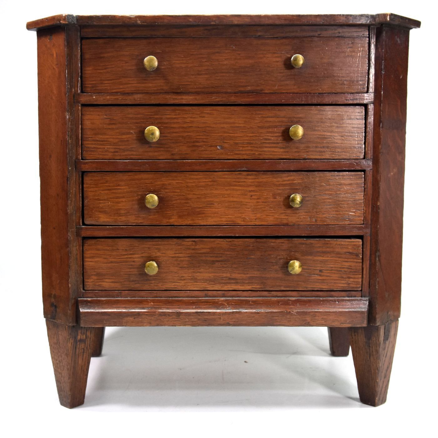 Master Chest Of Drawers In Oak With Cut Sides 19th Century