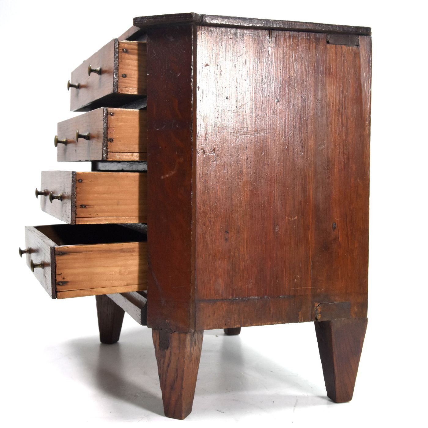 Master Chest Of Drawers In Oak With Cut Sides 19th Century photo furniture