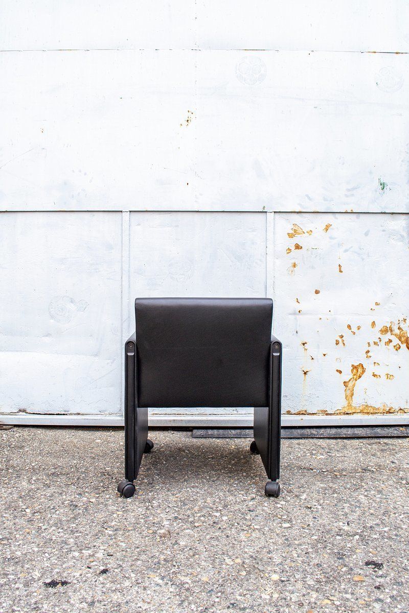 Italiaanse Giulietta Lederen Stoelen Van Tobia & Afra Scarpa, 1988, Set Van 4 photo 2148.64