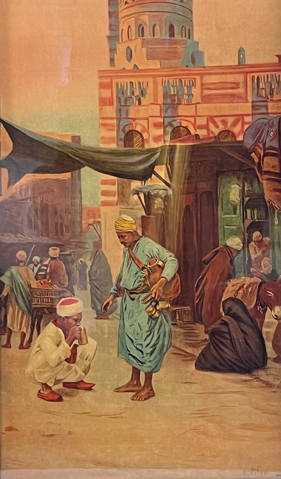 Large Set Of Four Orientalist Prints, Otto Pilny (1866 – 1936) photo buy