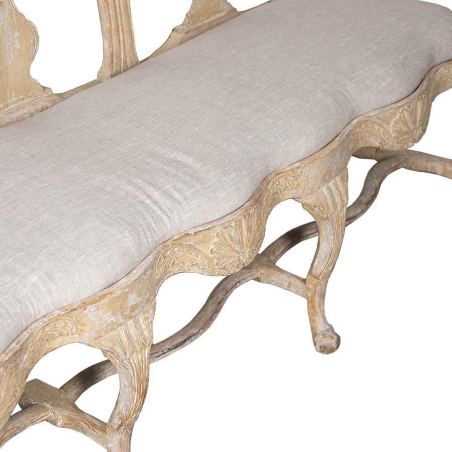 Period 18th Century Rococo Sofa photo vintage