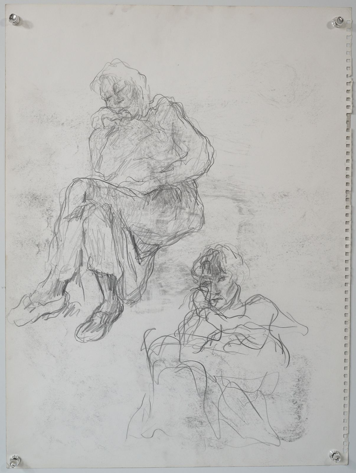 Vier Inktstudies Van Uiteenlopende Onderwerpen photo 129.0