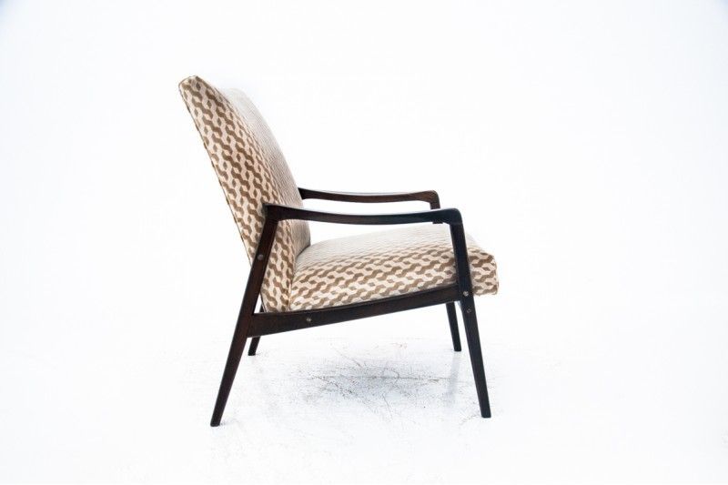 photo vintage Pair Of Vintage Armchairs, Poland, 1960s. After Renovation.