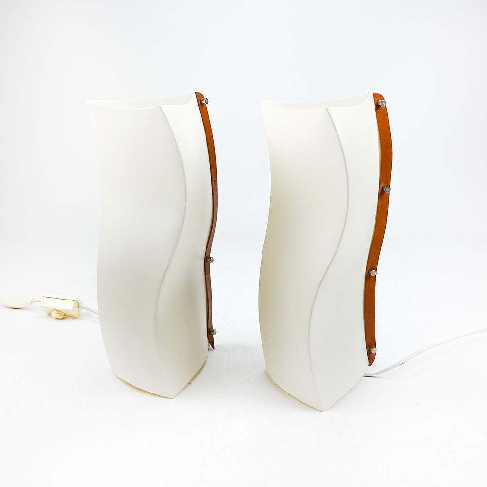 Pair Of Wb Small Lamps Design By Giulio Di Mauro For Slamp, 1980's photo for sale
