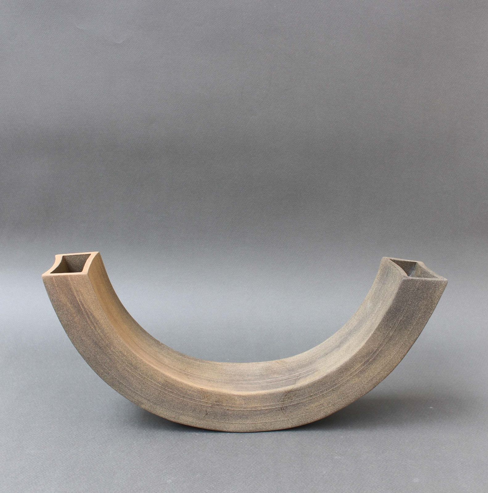 Vintage Italian Industrial Style Ceramic Vase / Sculpture By Alessio Tasca (Circa 1970s)
