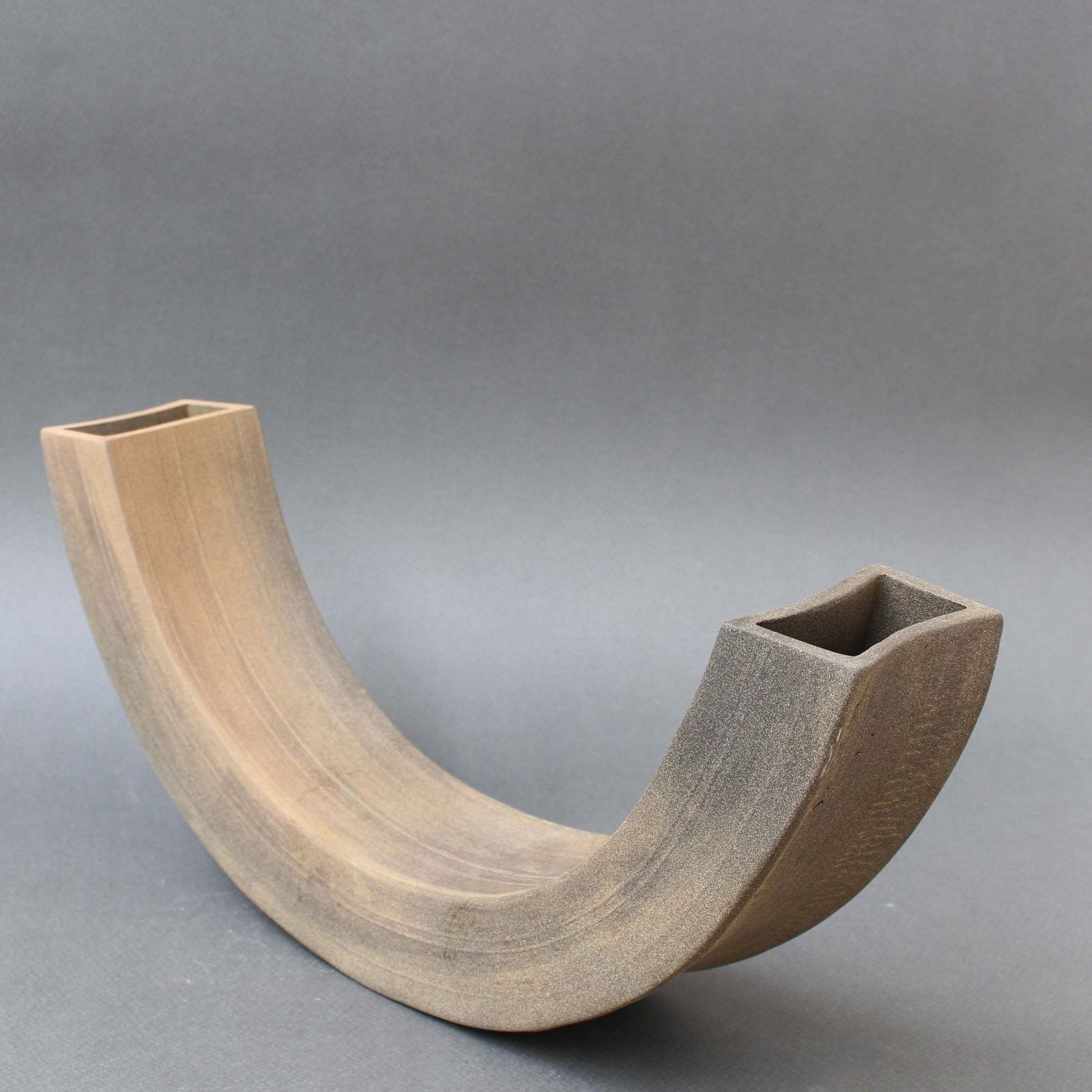 Vintage Italian Industrial Style Ceramic Vase / Sculpture By Alessio Tasca (Circa 1970s) photo Home Decor