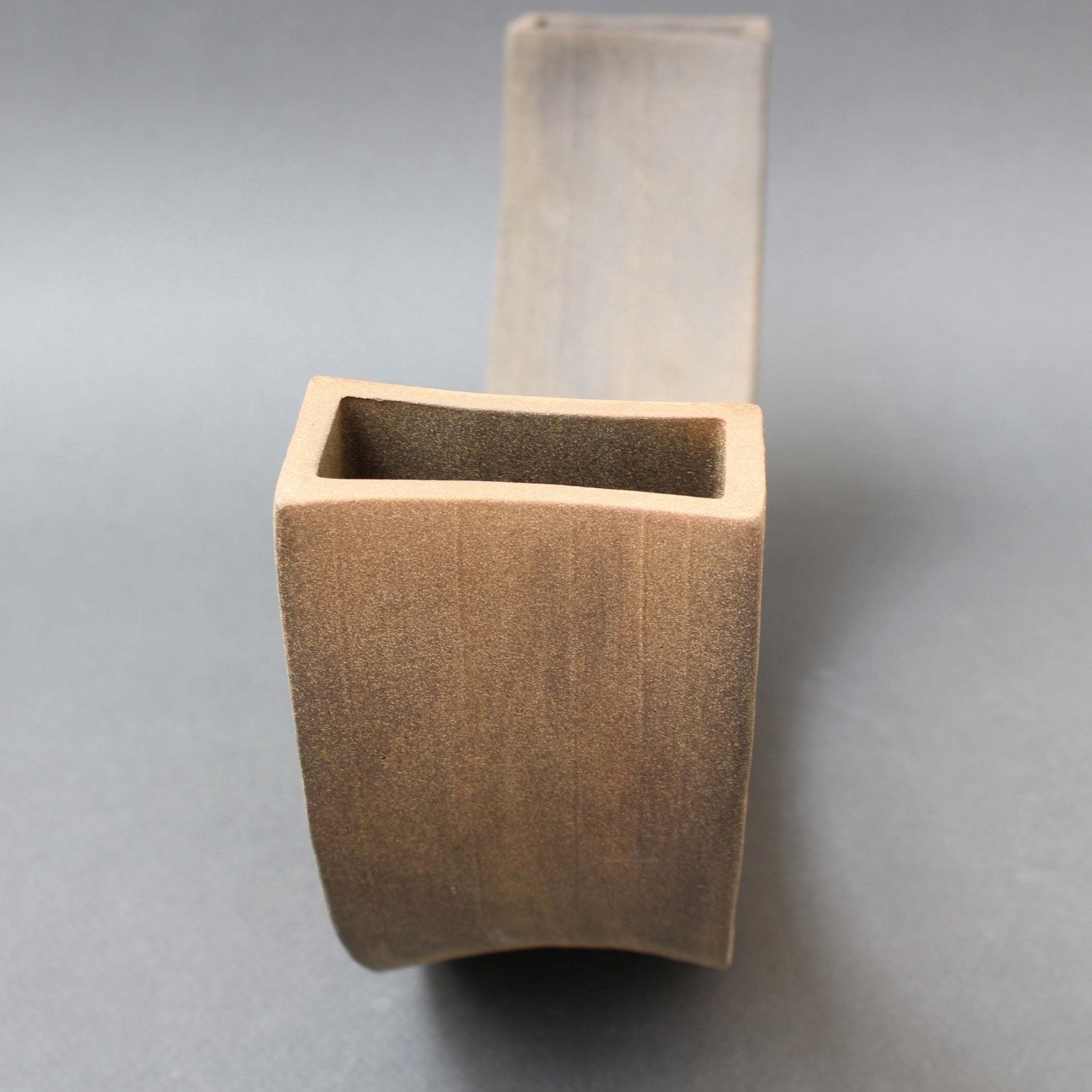 1300.0 Vintage Italian Industrial Style Ceramic Vase / Sculpture By Alessio Tasca (Circa 1970s) photo