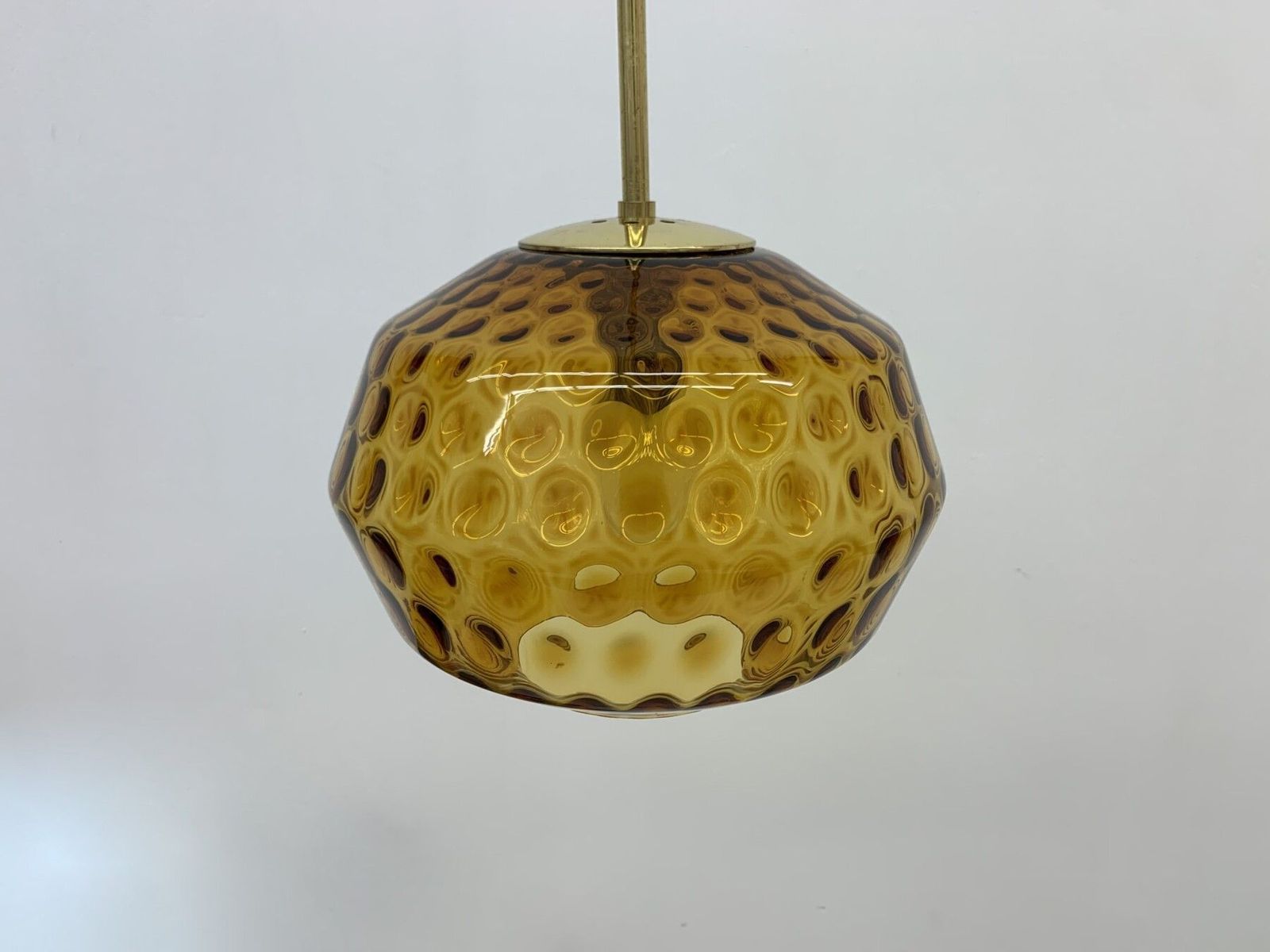 Limburg Glashutte Glass Hanging Lamp , 1970’s Mid Century Design Lamp Germany photo 479.88