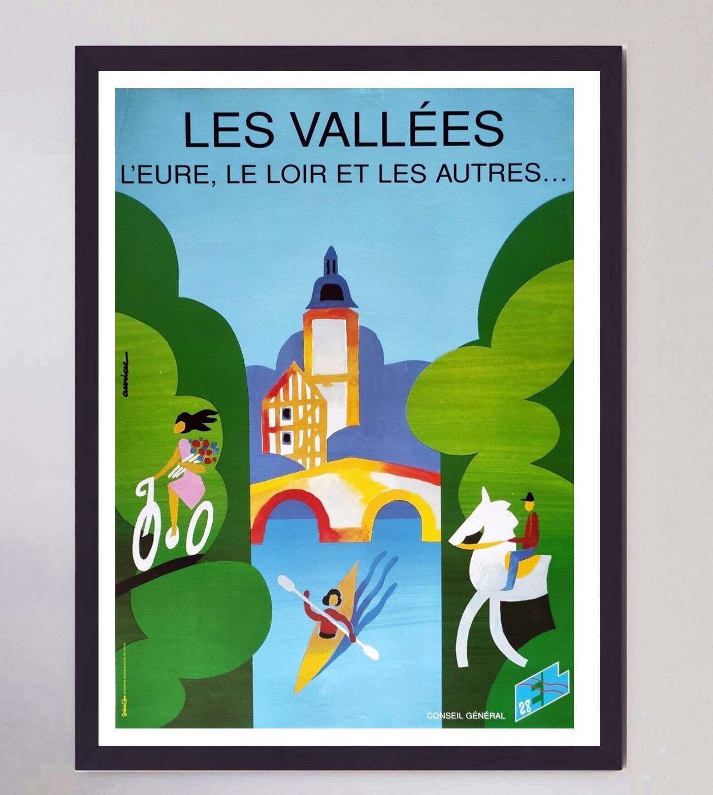 Les Vallees   The Eure, The Dordogne & The Others Original Vintage Poster photo furniture